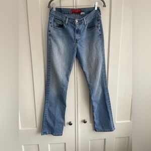 Levi’s Nouveau Straight Stretch 505 Women’s Denim Jeans Low Rise 8 Mis M Soft